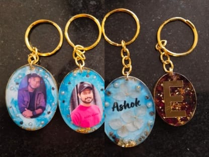 Customised Resin Art Key Chains